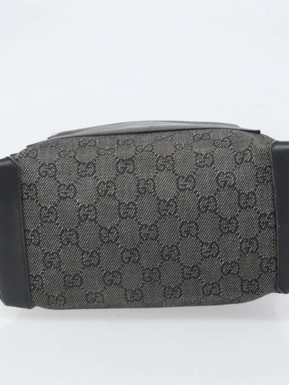 GUCCI GG Canvas Tote Bag Black Silver 28893 Auth 170369 - Picture 5 of 15